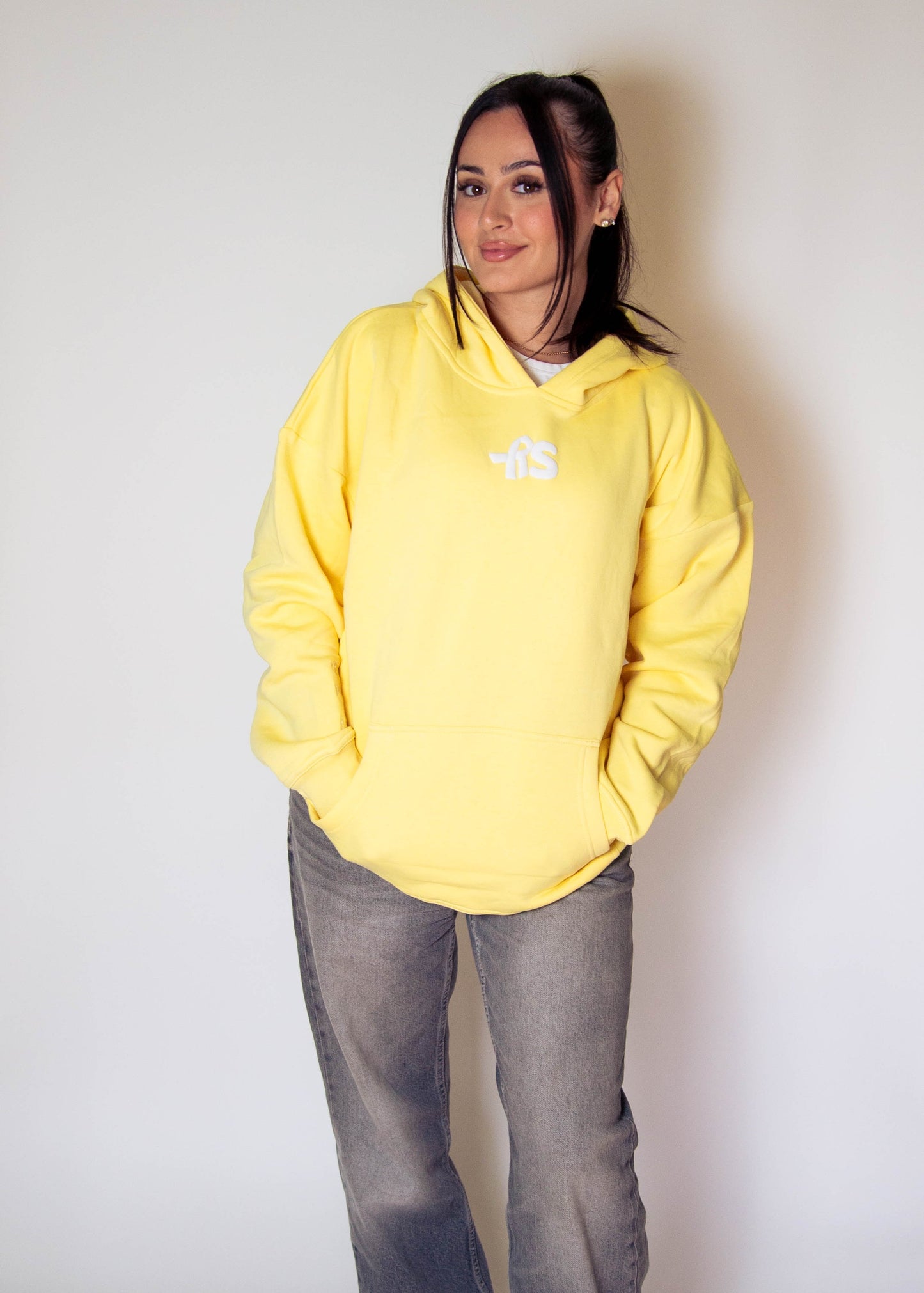 Cozy Motivational Elephant Hoodie-Yellow