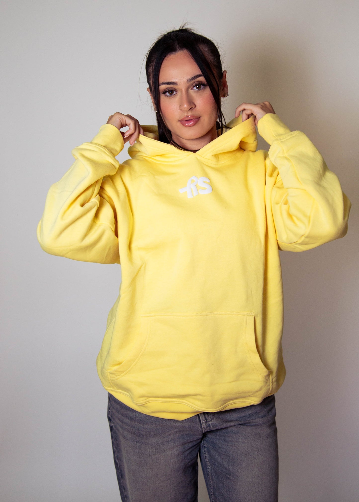 Cozy Motivational Elephant Hoodie-Yellow