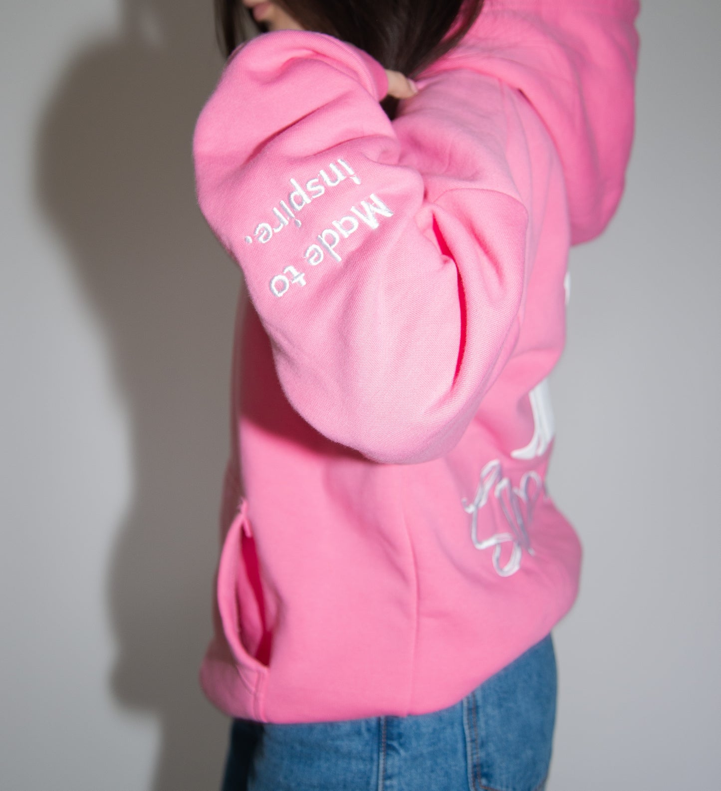 You Are Stronger Hoodie-Pink